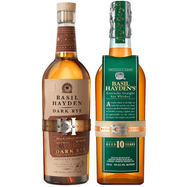Basil Hayden's Dark Rye & 10 Year Rye Bundle