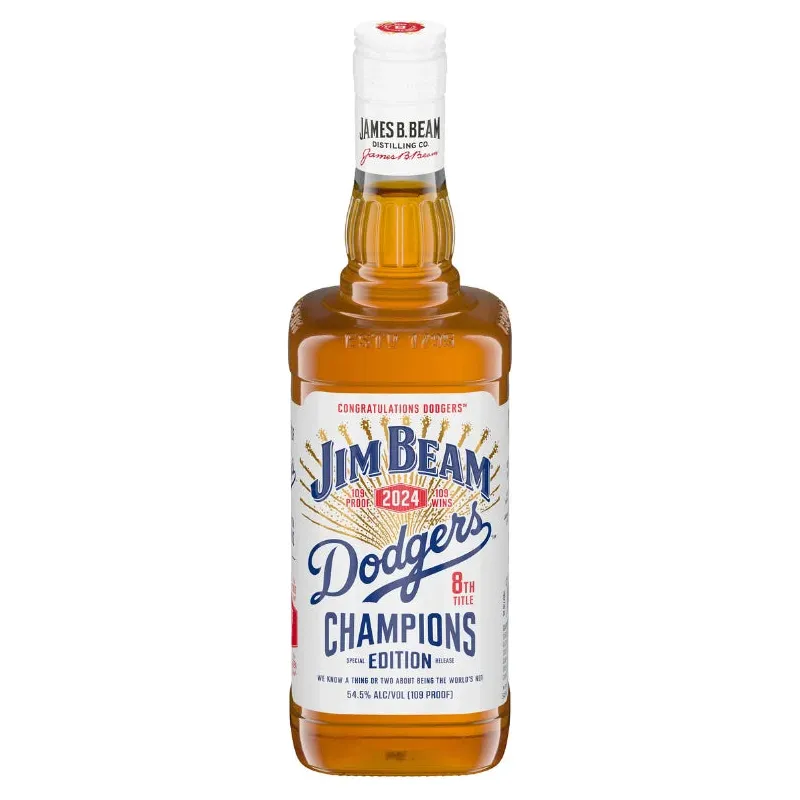Jim Beam Dodgers 8th Title Champions Edition Bourbon 109 Proof