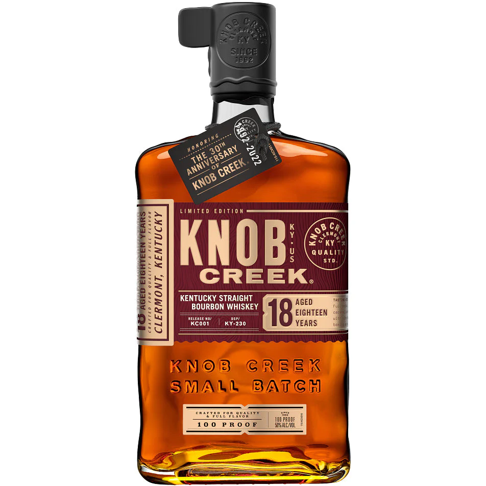 Knob Creek 100 Proof 18 Year Old Kentucky Straight Bourbon Whiskey 750 ml